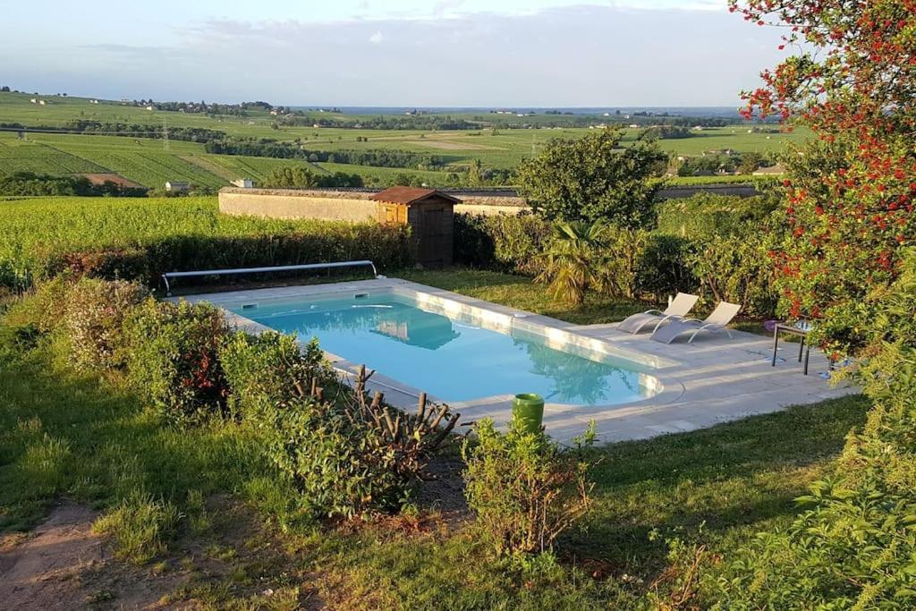 Au Coeur Des Vignes Chenas Du Beaujolais Apartamento La Chapelle-de-Guinchay Exterior foto